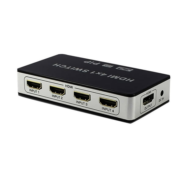Modulador Hdmi Pip Digital 4 Puertos De Entrada 1 Salida Modulador Hdmi Dispositivo De Distribución De Señal De Resolución 4K Procesador Vogacara EL013928-01