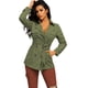 thumbnail image 1 of Gabardina elegante corte moderno 6 botones y cinturon Verde olivo CH / MD, 1 of 2
