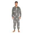 thumbnail image 5 of Adult Christmas Onesie Cute Tie Puppy Adult Zipper One-Piece Pajamas Unisex Pajamas with Pockets, 5 of 6