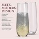 thumbnail image 5 of 24 Clear Plastic Toasting Glasses - Stemless Shatterproof Champagne Flutes for Events, 5 of 5