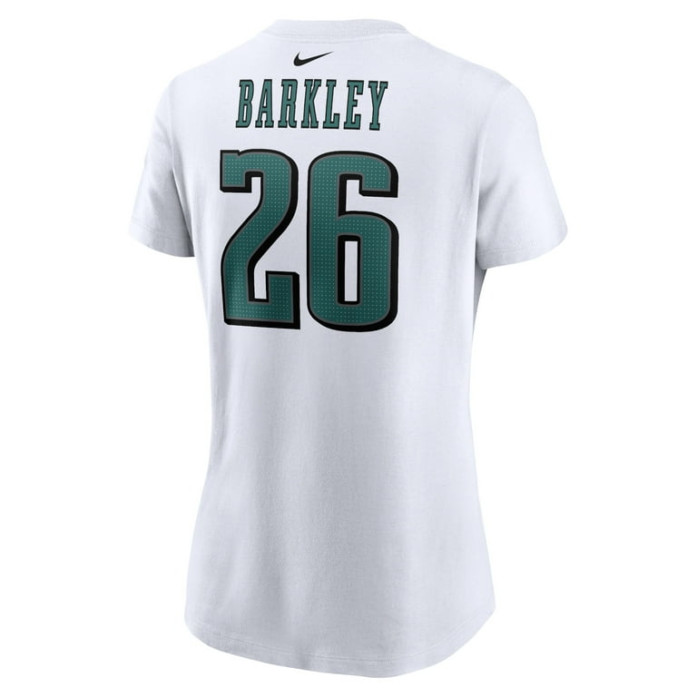 Women's Nike Saquon Barkley White Philadelphia Eagles Player Name