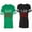 Men Green / Women Black, variant on IF Lost Return To Babe I am Babe Matching Couple Cotton Jerseys (Men Green / Women Black) (Men S / Women S)