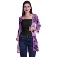 thumbnail image 2 of Moomaya Viscose Georgette Printed Short Shrug Long Sleeves Cardigans For Women, 2 of 5
