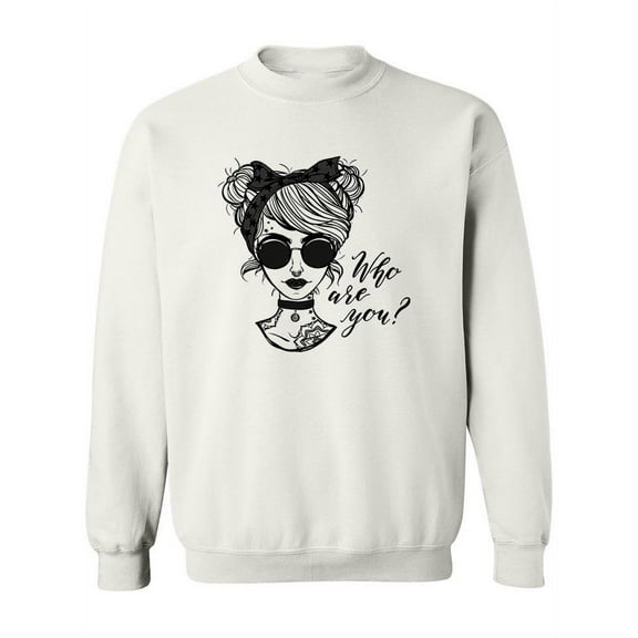 "who Are You?" Tattoo Girl. Sweatshirt Women -Image by Shutterstock, Female 5X-Large