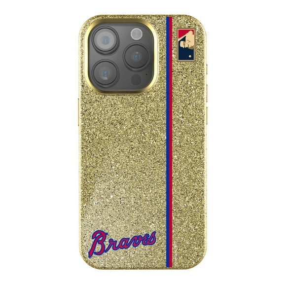 Keyscaper Gold Atlanta Braves iPhone Bling Case