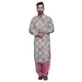 thumbnail image 1 of Atasi Mens Rayon Pathani Kurta Solid Salwar Set Printed Punjabi Kurta For Men, 1 of 5