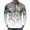 Gray, variant on Flame Texture & Abstract Gradient Print Long Sleeve Cycling Jersey for Men, Breathable Quick Dry Athletic Top with Half Zip - High Visibility Outdoor Running & Training Shirt Yellow XXL