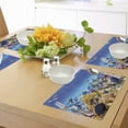 thumbnail image 4 of Ambesonne Fish Place Mats Set of 4, Ocean Corals Goldfish, Standard Size, Turquoise, 4 of 6