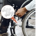 thumbnail image 1 of OULII 10 Pcs Accessoires pour Fauteuil Roulant ABS Blanc Sécurité Accrue pour Chaises de Transport, 1 of 8