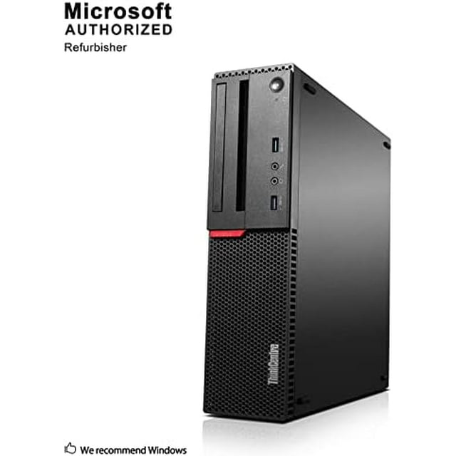 Remis à Neuf (Excellent) - Lenovo ThinkCentre M800 SFF Bureau - Noir (Intel i5-6500 / 8 Go RAM / 256 Go SSD / Windows 10 Pro)