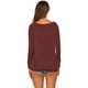 thumbnail image 5 of Blusa tipo túnica de manga larga con hombros descubiertos elegante para mujer, 5 of 6