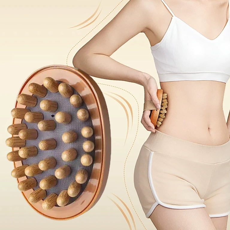 Chanana Meridian Massage Brushes, Wood Therapy Massage Tools with