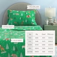 thumbnail image 3 of Great Bay Home Christmas Flannel Sheet Set - 100% Turkish Cotton - Double Brushed - King, Safari Animal Christmas, 3 of 6