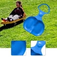 thumbnail image 4 of Trineo de nieve familiar, juguete para exteriores, portátil, ligero, con asa, equipo de trineo, tapete deslizante para playa, exteriores, niños y Azul, 4 of 8