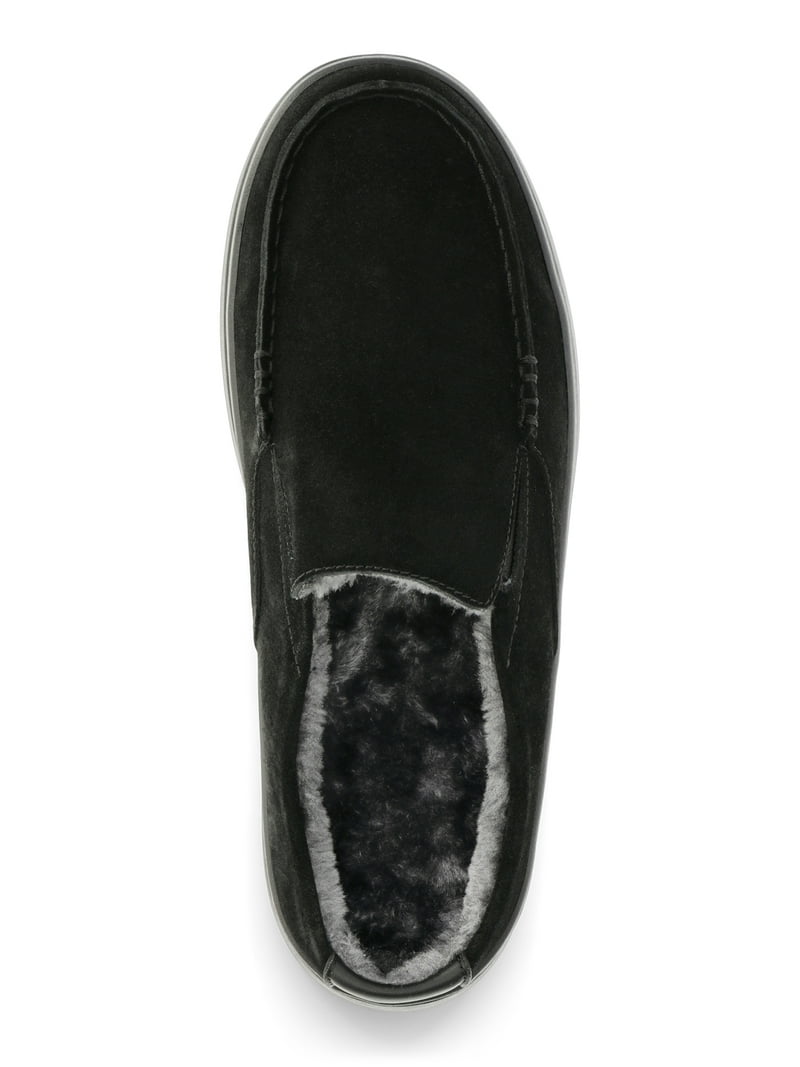 George Men's Genuine Suede Moc Toe Slippers Wide Width Sizes