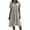 Gray summer dresses, variant on Wycnly Summer Dresses for Women Sundresses for Women Button Down Loose Flowy Ruffle Swing Maxi Dress with Pocket Girls Fashion Solid V-Neck Short Sleeve Long Sun Dress