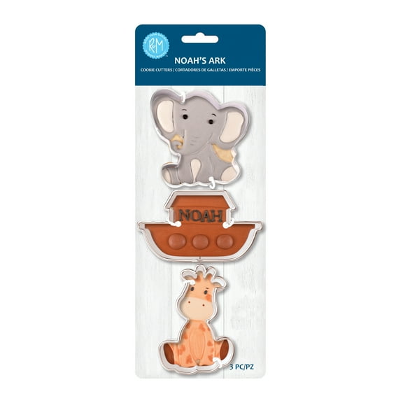 R&M International Noah's Ark 3 Piece Cookie Cutter Set