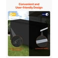 thumbnail image 5 of VEVOR Grill Cover, 66 inch BBQ Covers for Outdoor Grills, Waterproof, Fade Resistant, Weather Resistant Heavy Duty 600D Polyester, Easy On/Off, with Secure Buckles, Black, 5 of 9