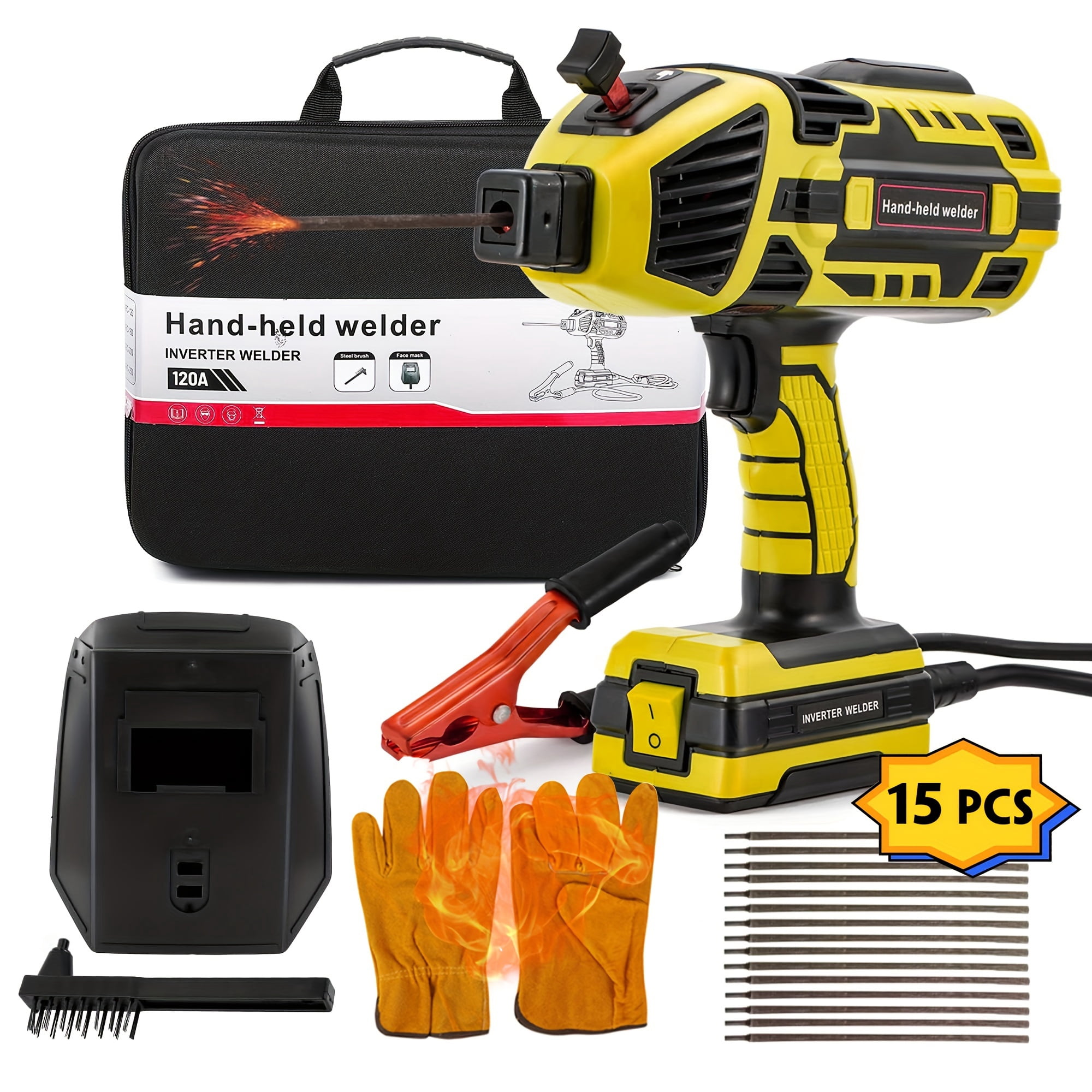 TKDMR 110V 130A  Handheld Portable Welding Machine , IGBT Inverter, Ergonomic Design