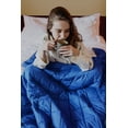 thumbnail image 3 of CMFRT Weighted Blanket, Blue, 60" x 80", 12 lbs, 3 of 6