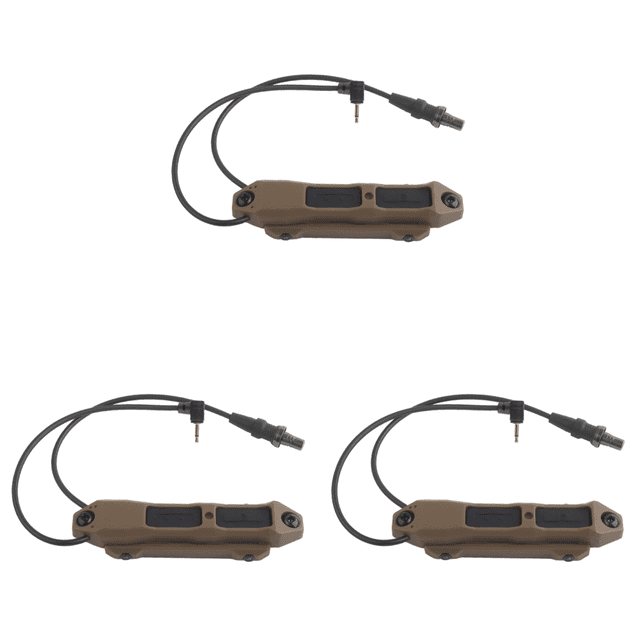 Interruptor Presión Control Remoto Cable Doble Función para PEQ Y Linterna (Caqui)