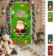 thumbnail image 2 of Axiiglly Front Door Decor with Santa Claus Christmas Decorations Door Banner, Xmas Backdrops Decor Festive Door Covers Hanging Ornaments for Home Wall Party Holiday-35"x73", 2 of 7