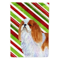 Carolines Treasures SS4576-FLAG-PARENT English Toy Spaniel Candy Cane Holiday Christmas Flag  multicolor