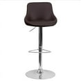 thumbnail image 6 of Brown Vinyl Bucket Seat Adjustable Height Barstool, 6 of 6