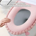 thumbnail image 4 of Clearance! Tunhigl Thickened Universal Toilet Seat Cushion Sitting Toilet Cover Warm Version Washable Toilet Seat Cushion Household Toilet Collar, 4 of 6
