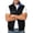 Black, variant on Ahabrexf Men's Sleeveless Casual Vest, Full Zip Stand Collar Printed Lightweight Polyester Outerwear with Zipper Pockets for Spring Autumn Daily Wear