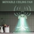 thumbnail image 4 of Dengmore Charging Desktop Small Fan Dormitory Fan Wall Mounted Mini Small Ceiling Fan Electric Fan, 4 of 6