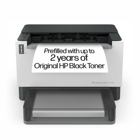 UPC: 0195908727606 | HP LaserJet Tank 2504dw Wireless Black-and-White Laser Printer with up to 5 000 pages