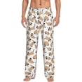 thumbnail image 2 of Lsque Dachshund Dog Puppy Print Men's Pajama Pants, Lounge Pant - Comfortable Home Wear,Elastic Waistband, Stylish Design-Large, 2 of 9