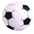 thumbnail image 2 of Pelota inflable de PVC de seis piezas de colores, pelota de sandía, pelota de fútbol, voleibol de playa a prueba de fugas, juego de agua para niños, 2 of 5