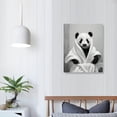 thumbnail image 3 of JEUXUS  Black White Animal Portrait Wall Art Panda Wall Decor Canvas Print Picture for Bedroom Kids Room, 3 of 4