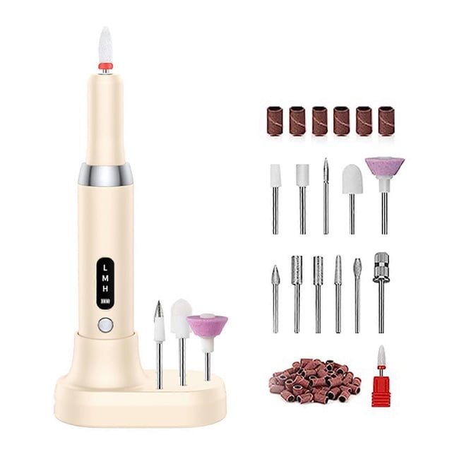Portable Electric Nail Drill Acrylic Manicure And Pedicure Grinder Set