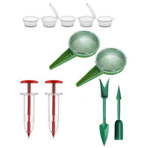 Mini Seeder Seed Seeder Tools, Hand Seedling Spreader and Broom Set, Small Spreader Handheld Seeder