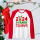 thumbnail image 5 of 2024 Camisetas de manga larga raglán con estampado de ciervos y Navidad para la familia, ropa navideña para el día festivo, 5 of 5