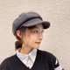 thumbnail image 4 of Boina negra para niños, fina, de invierno, estilo británico, retro, otoño e invierno, estilo japonés, coreano, pintor, repartidor de periódicos, gorra octogonal, 4 of 6