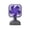 Purple-PP Home Decor, variant on JJV Compact Desktop USB Rechargeable Fan with Wide Angle Soft Air Supply Low Noise Silent Operation Portable Handheld or Stand for Office Travel Home 3.1x2.9x5.1in Gift Ideas