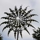 thumbnail image 2 of Molino de viento de metal único y mágico, escultura cinética de energía eólica 3D, molino de viento de metal solar, turbinas eólicas solares para césped para patio y jardín, decoración de patio al, 2 of 4