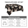 thumbnail image 7 of Wukai Flowe Rooster Waterproof Tablecloth for Kitchen Dining, Fits Square Tables for 2-4 Seats -60"x60", 7 of 7
