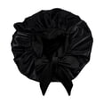 thumbnail image 2 of FchengtaiS Satin Shower Cap for Women Waterproof Reusable Hair Cap with Bow Wide elastic band, Washable and Durable, 2 of 3