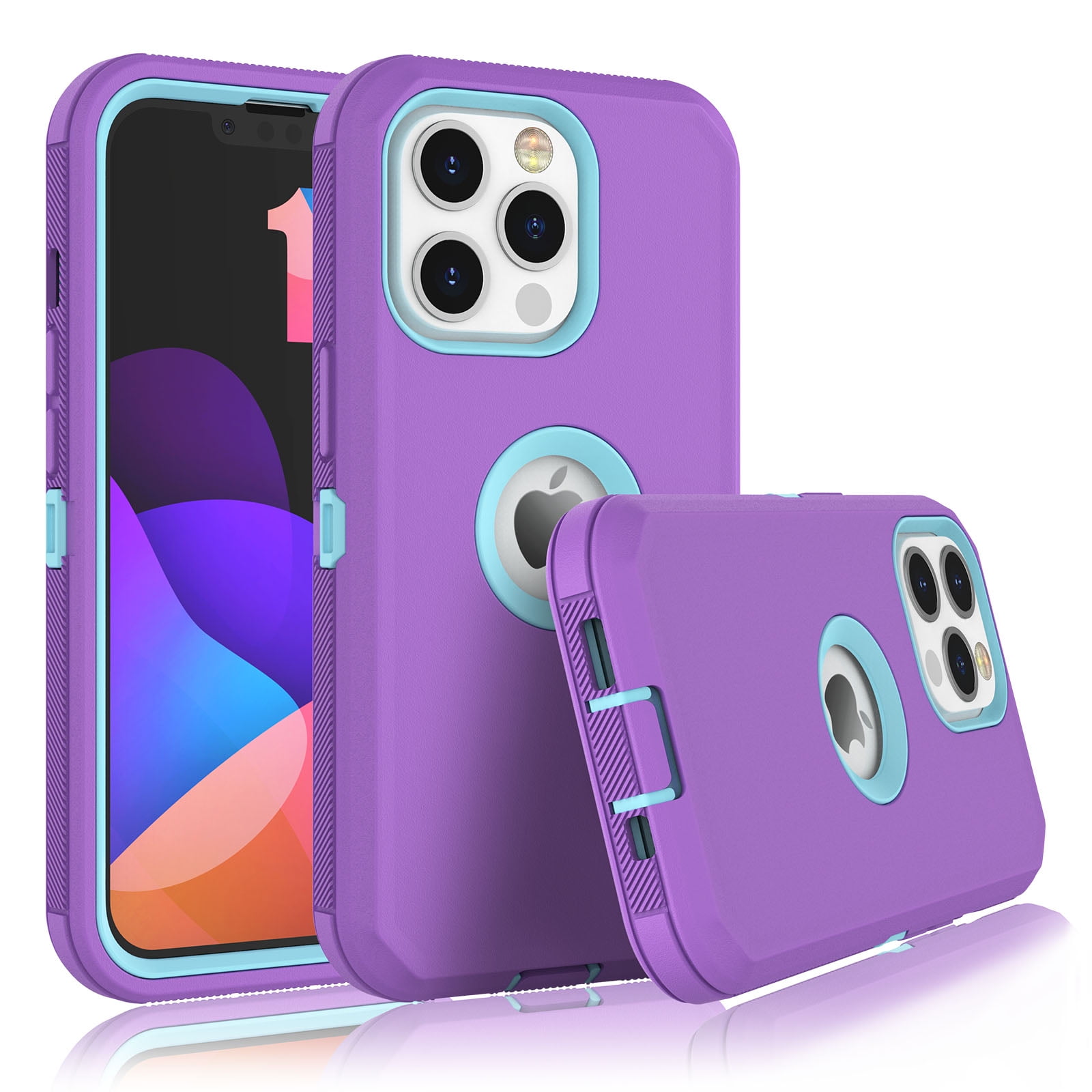 iPhone 13 Cases, 3 in 1 Sturdy Phone Case for Apple iPhone 13 6.1