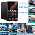 thumbnail image 2 of NICE-POWER Alimentation de Banc DC Réglable 30V 5A avec Charge Rapide USB 300W Alimentation de Laboratoire Réglable pour Réparation Électronique Métal, 2 of 6