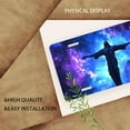 thumbnail image 3 of Jesus Silhouette against Nebula Funny Personalized License Plate Rust-proof Stainless Steel Metal License Plate Suitable For Men And Women 12.2" x 6.2", 3 of 7