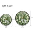 thumbnail image 2 of Cute Cactus Wall Clock Silent Non-Ticking Round 10 Inch Quartz Battery Operated Wall Clock for Kitchen,Bedroom,School,Living Room Home Decor, 2 of 7