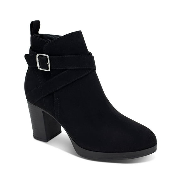 Style & Co. Womens Faux Suede Zipper Booties