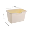 thumbnail image 3 of Oubit Kitchen Cabinet Door Plastic Basket Hanging Trash Can Waste Bin Garbage Bin Box, 3 of 8