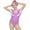 Purple, variant on XBASW 2-12T Girls One Piece Swimwear Princess Beach Sets Summer Bikini Bathing Suits Solid Color Ruffled Swimsuits for Toddler Kids Baby